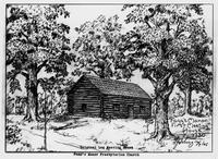 Illustration of Fagg's Manor First Meeting House, 1730.