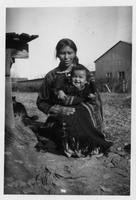 Navajo woman and her baby.