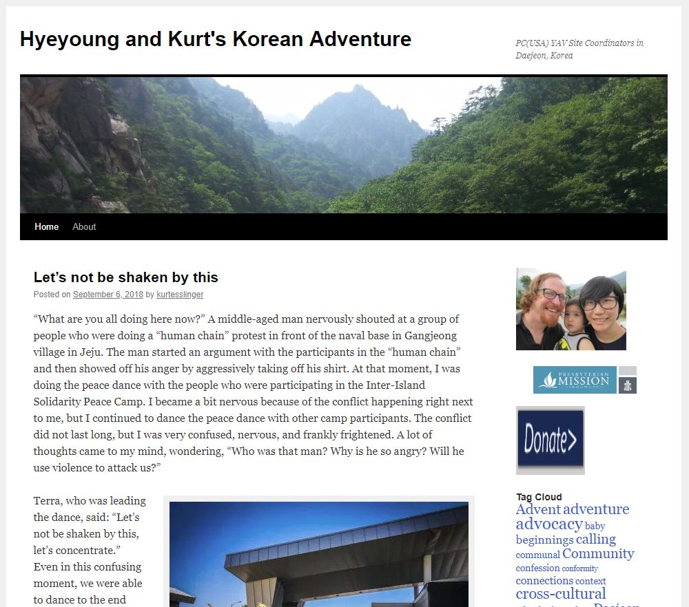 Hyeyoung and Kurt's Korean Adventure 