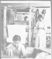 Korean war widows in a former warehouse turned into a church in Seoul, 1953.