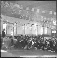 Young people praying, ca. 1955.