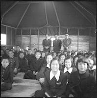 Assembly of young people, ca. 1955.