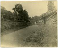 Road in front of missionary compound, ca. 1915.