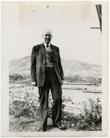 Dr. John A. Mackay visiting the 38th parallel Korea.