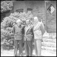 Dr. John C. Smith, Dr. L. George Paek, and Rev. Edward Adams, ca. 1952.