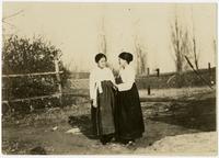 Two Korean schoolgirls, 1925.
