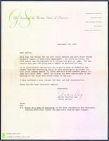 Letter from Charlene Ray to an RNS editor about the photo for the Girl Scout Sunday bulletin.