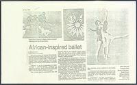 Reviews of world premiere of Ballet West's performance of African Sanctus.