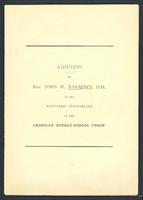 Address of the Rev. John H. Barrows, D.D., at the Sixty-First Anniversary of the American Sunday-School Union 1885.