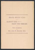 Man's chief end: glorifying God : a sermon preached January 11, 1885, and: Eternal enjoyment : a sermon preached January 18, 1885.