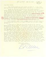 Letter from L. P. Allen to Miss Block about photographs from the Salvation Army's centenary.