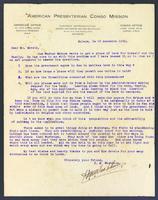 Bulape Station correspondence, 1929.
