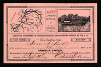 Stock certificate for Lapsley.
