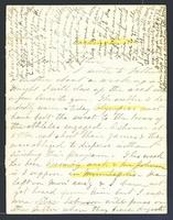 Rachel Kerr Johnson correspondence, 1881-1885.