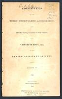 Constitution of the Union Benevolent Association and report explanatory of its object :