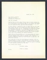 Arthur L. Carson correspondence with David S. Hibbard, 1958-1961.