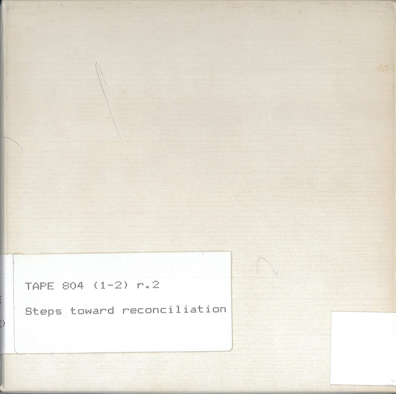 Steps toward reconciliation, 1969, reel 2.