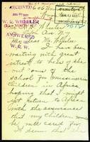 Edna Heminger's correspondence, 1922-1923.