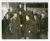 Rev. Robert Lee Maffett with group.