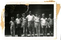 Robert Lee Maffett and group of boys at Pennington Island Presbyterian Church.