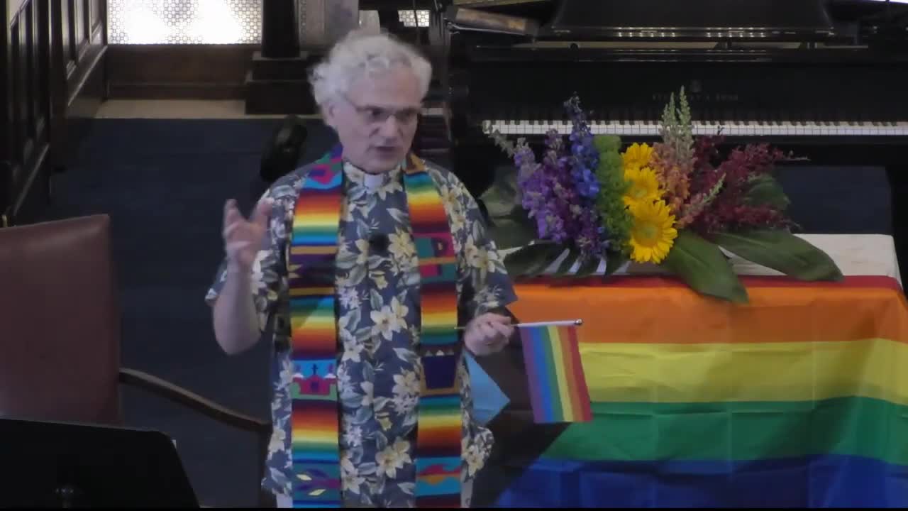 Rutgers Presbyterian Church (New York, N.Y.) Pride worship service, 2021.