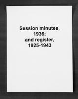 St. James Presbyterian Church (New York, New York) session minutes and register, 1925-1943.