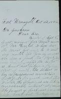 Sheldon Jackson correspondence, September-October 1882.