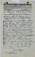 Sheldon Jackson correspondence, January 1881.