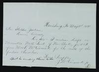 Sheldon Jackson correspondence, May-July 1871.