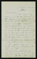 Sheldon Jackson correspondence, January-March 1885.
