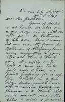 Sheldon Jackson correspondence, December 1869.