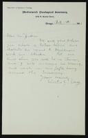 Sheldon Jackson correspondence, October-December 1895.