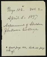 Sheldon Jackson correspondence, April-May 1897.