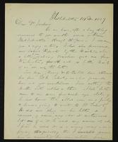 Sheldon Jackson correspondence, November-December 1889.