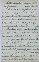 Sheldon Jackson correspondence, August 1880.