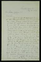 Sheldon Jackson correspondence, August-September 1877.
