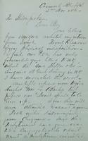 Sheldon Jackson correspondence, November 1869.
