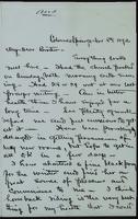 Sheldon Jackson correspondence, November-December 1873.
