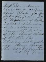Sheldon Jackson correspondence, October-November 1879.