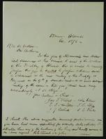 Sheldon Jackson correspondence, October-November 1876.