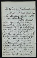 Sheldon Jackson correspondence, March 1882.