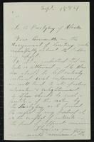 Sheldon Jackson correspondence, July-September 1884.