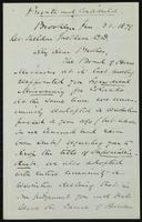 Sheldon Jackson correspondence, January 1879.