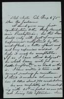 Sheldon Jackson correspondence, August 1875.