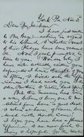 Sheldon Jackson correspondence, November-December 1870.