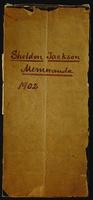 Sheldon Jackson account and memo notebook, 1902.