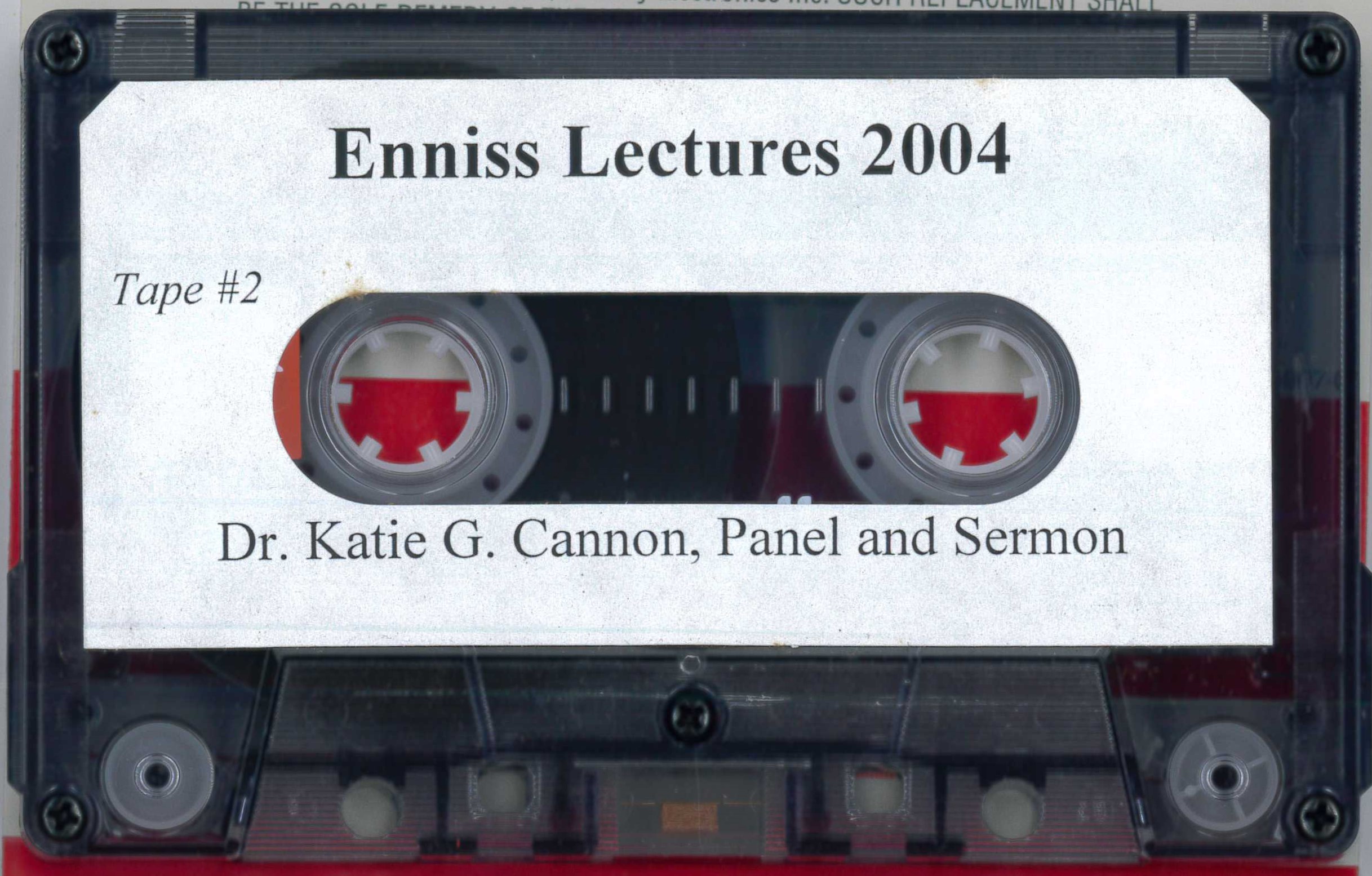 Katie Geneva Cannon, Central Presbyterian Church (Atlanta, Ga.) Ennis lectures, 2004, side 1  