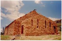 Lesotho Evangelical Church building construction in Kolonyama.