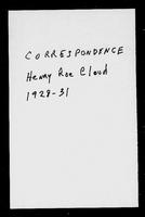 Henry Roe Cloud correspondence, 1928-1931.