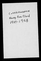 Henry Roe Cloud correspondence, 1927-1928.